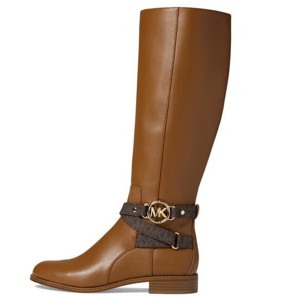 Michael Kors Rory Boot Luggage Faux Leather Riding Equestrian-Style 6.5 M NEW - Picture 1 of 5